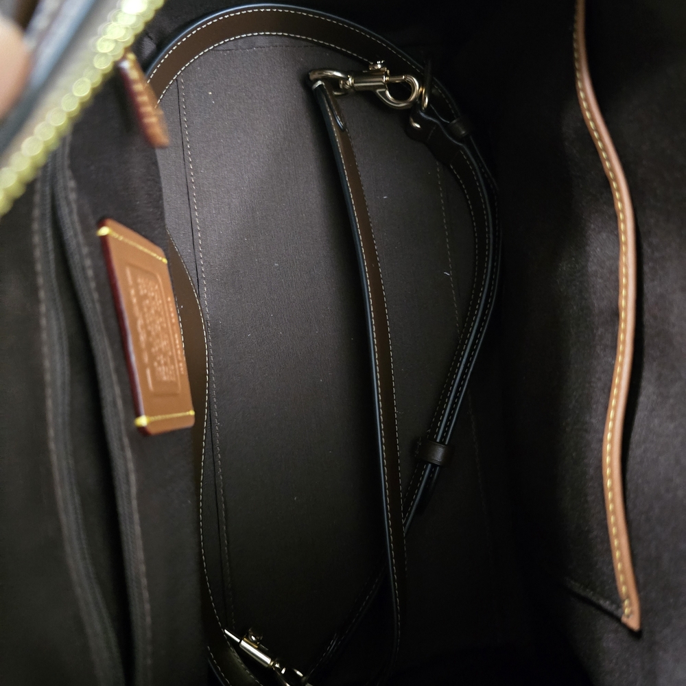 Large Coach Rowan In Suede - Picture 4 of 6